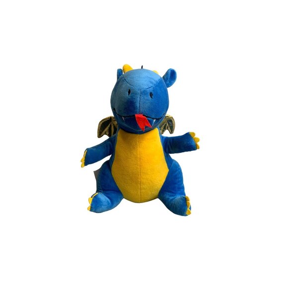 Kohls The Big One Plush Blue Dragon Stuffed Animal Doll Toy 14 in Tall - Picture 3 of 10